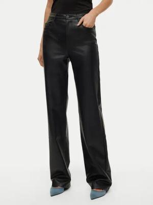 Vero Moda Hose aus Kunstleder Tessa 10310878 Schwarz Wide Leg