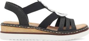 Rieker Sandalen 679L4-00 Schwarz