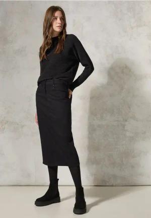 Cecil Damen Jeansrock in Schwarz, Gr: 36