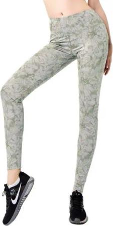Aurela Damenmode Yogaleggings Sportleggings für Damen Yoga oder Gymnastik Leggings Marmor Optik, Komfortbund