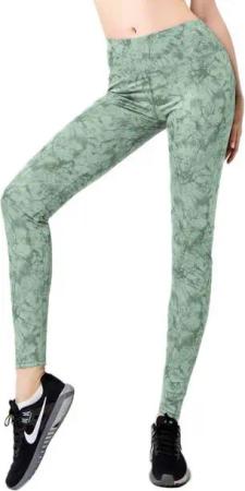 Aurela Damenmode Yogaleggings Sportleggings für Damen Yoga oder Gymnastik Leggings Marmor Optik, Komfortbund