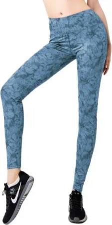 Aurela Damenmode Yogaleggings Sportleggings für Damen Yoga oder Gymnastik Leggings Marmor Optik, Komfortbund