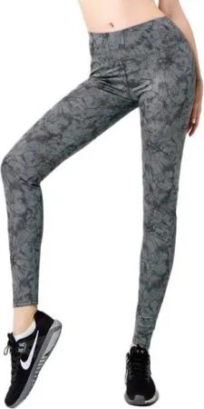 Aurela Damenmode Yogaleggings Sportleggings für Damen Yoga oder Gymnastik Leggings Marmor Optik, Komfortbund