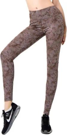 Aurela Damenmode Yogaleggings Sportleggings für Damen Yoga oder Gymnastik Leggings Marmor Optik, Komfortbund