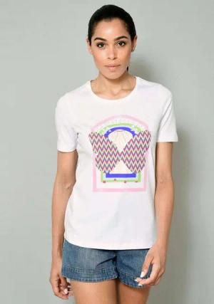 Alba Moda Kurzarmshirt Shirt mit modischen Motivdruck