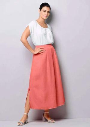 Alba Moda Maxirock Rock mit Schlitz