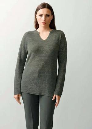 Alba Moda Strickpullover Pullover mit Effektgarn