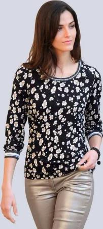 Alba Moda Langarmshirt Shirt im exklusivem Dessin von Alba Moda