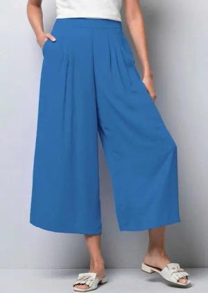 Alba Moda Culotte Hose mit Pliseefalten