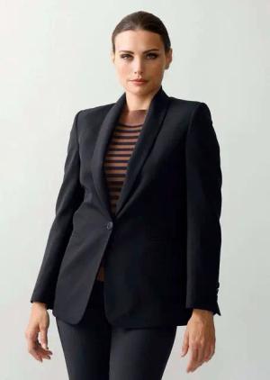 Alba Moda Kurzblazer Blazer mit Schalkragen