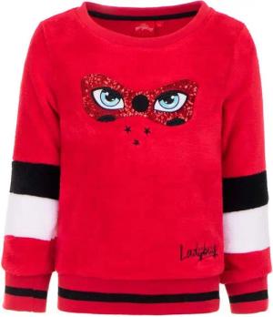 Miraculous - Ladybug Fleecepullover Miraculous Ladybug Kinder Pulli Pullover Gr. 104 bis 128, in Rot oder Schwarz