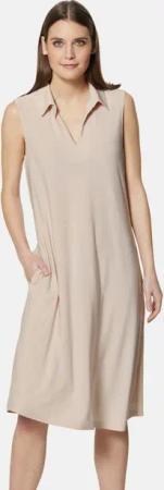 MADELEINE Midikleid Ärmelloses Kleid mit Hemdkragen