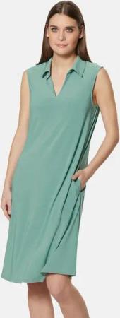 MADELEINE Midikleid Ärmelloses Kleid mit Hemdkragen