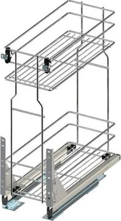 Prima-Online Auszugsunterschrank Unterschrankauszug Küchenauszug Schrankauszug Bodenschiene 150-600 mm
