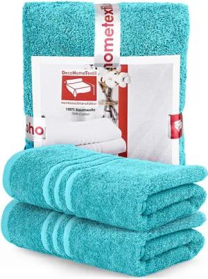 DecoHomeTextil Heimtextilmanufaktur Handtuch Handtuch Set 100% Baumwolle hochwertig kuschelweich saugstark