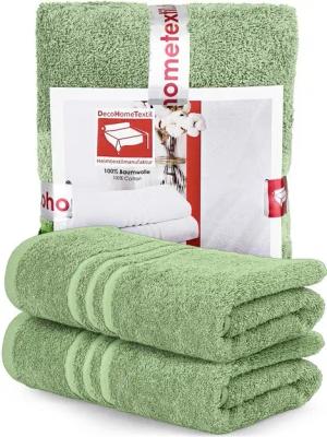 DecoHomeTextil Heimtextilmanufaktur Handtuch Handtuch Set 100% Baumwolle hochwertig kuschelweich saugstark