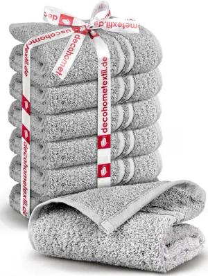DecoHomeTextil Heimtextilmanufaktur Handtuch Handtuch Set 100% Baumwolle hochwertig kuschelweich saugstark