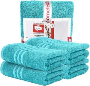 DecoHomeTextil Heimtextilmanufaktur Handtuch Handtuch Set 100% Baumwolle hochwertig kuschelweich saugstark