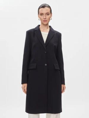 Tommy Hilfiger Wollmantel Classic Light Wool Blend Coat WW0WW41662 Dunkelblau Regular Fit