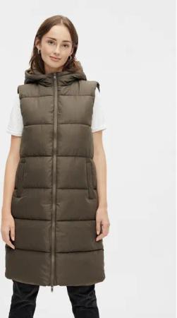 Pieces Bodywarmer 17117414 Khakifarben Regular Fit