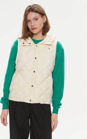 Tommy Hilfiger Bodywarmer Classic WW0WW42463 Écru Regular Fit