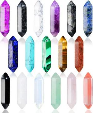 LuxusKollektion Schmuckset Heilende Kristalle Steine Set Chakra Amethyst Tigerauge Obsidian