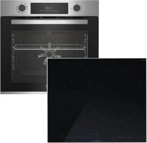 BEKO Backofen-Set CoolDoor + Küppersbusch Induktionskochfeld Kindersicherung autark 60cm