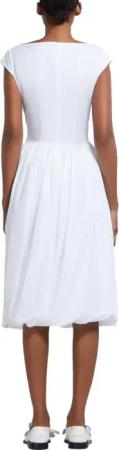Marni - Mid-Calf Dress With Fitted Bodice - Größe 42 - weiß