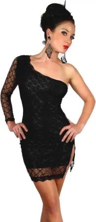 Atixo Cocktailkleid Minikleid Partykleid Cocktail Club-Kleid Abendkleid mit Spitze
