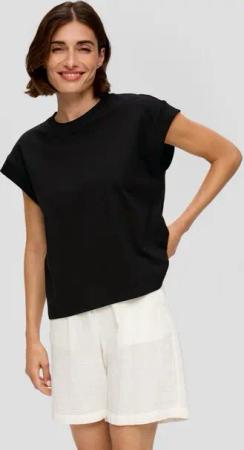 s.Oliver Shirttop T-Shirt mit überschnittenen Schultern