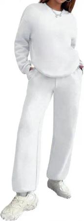 PYL Freizeitanzug Damen 2 Set Outfits Casual Sweatsuit mit Pockets und Fleece