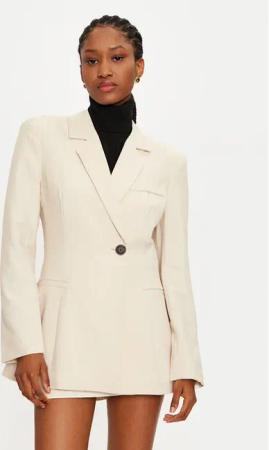 Vero Moda Sakko Troian 10327345 Écru Slim Fit