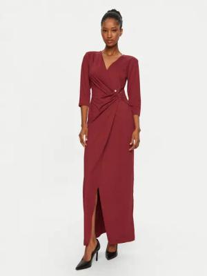 Rinascimento Abendkleid CFC0019791002 Dunkelrot Regular Fit