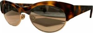 MONCLER Sonnenbrille Pantographiertes Acetat ML0124 Brille Havana wird geliefert mit einem Moncler-Etui im "Pufferjacke