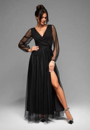 OMBRE Abendkleid Abendkleid Bella Seitenschlitz