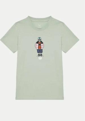 Jack&Jones Junior T-Shirt Eight Skull 12267395 Grau Standard Fit