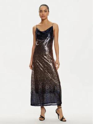 ONLY Coctailkleid Lola 15334031 Braun Regular Fit