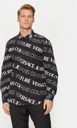 Versace Jeans Couture Hemd 76GAL2R0 Schwarz Regular Fit