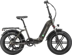 GreenStreet E-Bike "Tiefeinsteiger Klapprad GS5", 7 Gang, Shimano, Heckmotor 250 W, (Set, 2 tlg., mit Akku-Ladegeräte, Fat Tires), Pedelec, Elektrofahrrad für Damen u. Herren