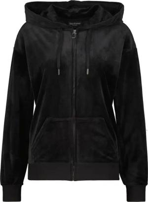 Juicy Couture Kapuzennickijacke "HALAN OVERSIZED HOODIE Damen", mit Kapuze, Trainingsjacke Damen, Sweatjacke mit Kapuze, Velour, Stickerei, Sale