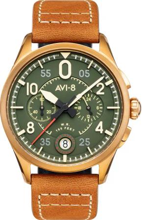 AVI-8 AV-4089-02 Spitfire Chronograph Herrenuhr 42mm 5ATM