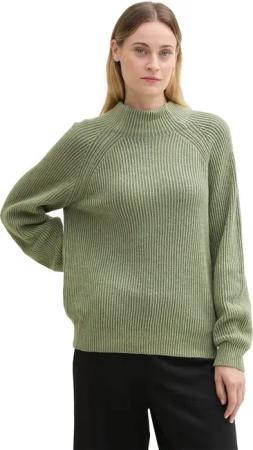 Tom Tailor Damen Pullover KNIT PLATED RIB - Reguler Fit