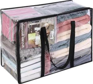 LuxusKollektion Aufbewahrungsbox 40L Klare Kleidung Aufbewahrungsbeutel Verstärkter Griff Vinyl