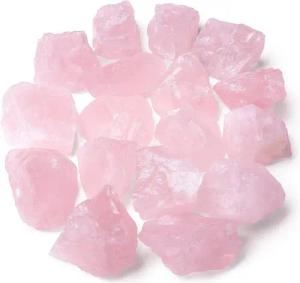 LuxusKollektion Edelstein Rosenquarz Naturstein Rohsteine Premium Kristall Heilung 200g