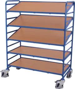 VARIOfit Eurokastenwagen mit 5 Holzböden