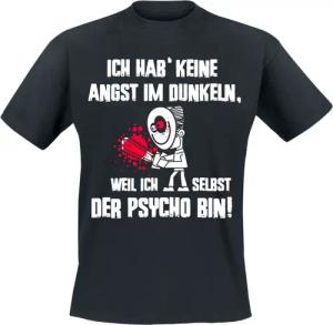 Sprüche T-Shirt - Ich hab' keine Angst im Dunkeln... - M bis 3XL - für Männer - Größe 3XL - schwarz