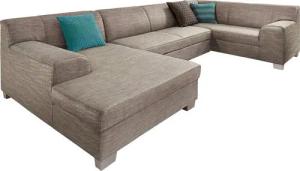 DOMO collection Wohnlandschaft Amando in vielen Bezugsvarianten, auch in Leder, komfortabel, U-Form, wahlweise mit Bettfunktion, fester Sitzkomfort, frei im Raum stellbar