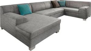 DOMO collection Wohnlandschaft Amando in vielen Bezugsvarianten, auch in Leder, komfortabel, U-Form, wahlweise mit Bettfunktion, fester Sitzkomfort, frei im Raum stellbar