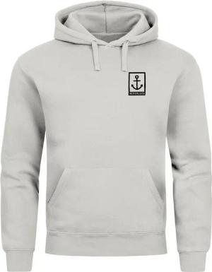 Neverless Hoodie Hoodie Herren Anker Logo Maritim Print Aufdruck Motiv