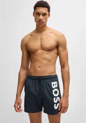 BOSS Badeshorts Octopus Mit BOSS Logoschriftzug, elastischer Taillenbund mit Kordel